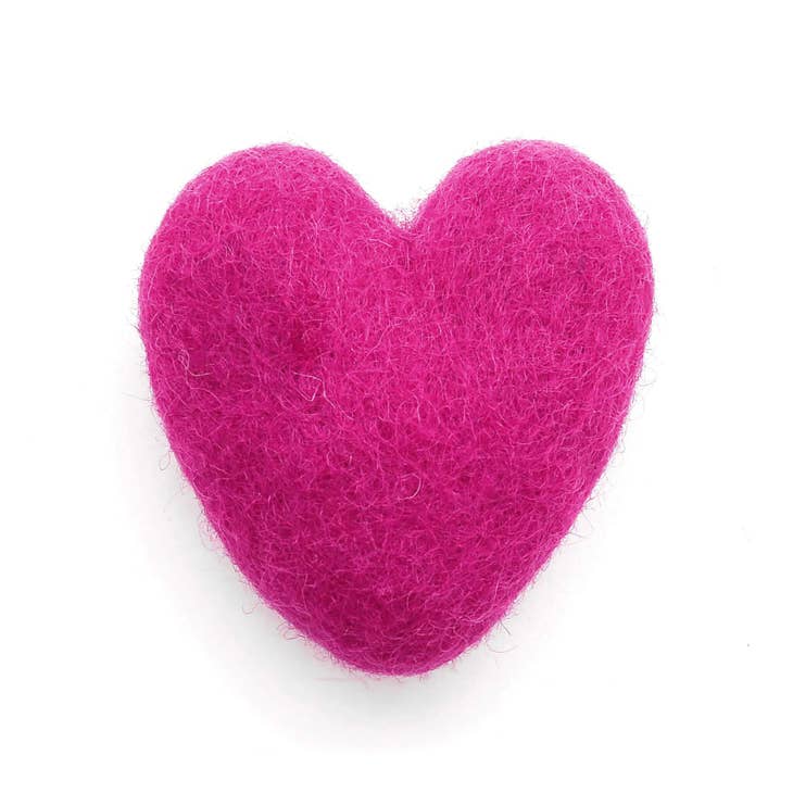 Heart felt cat toy